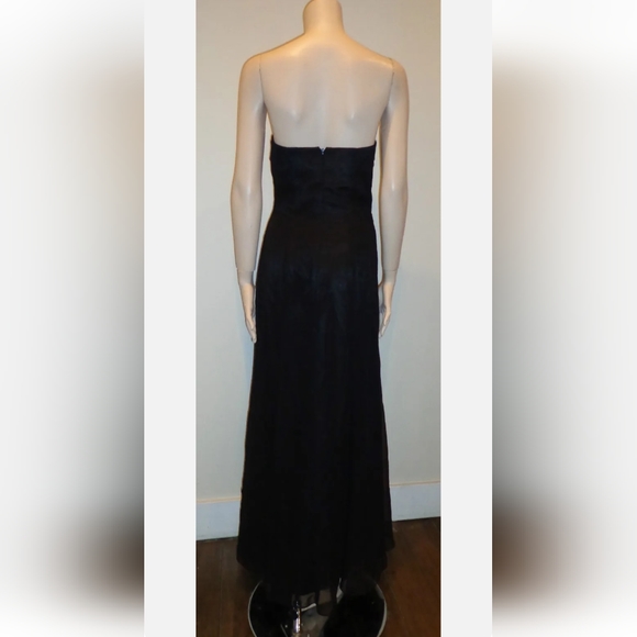 Belsoie long black formal fully lined dress size 6 - Picture 4 of 7